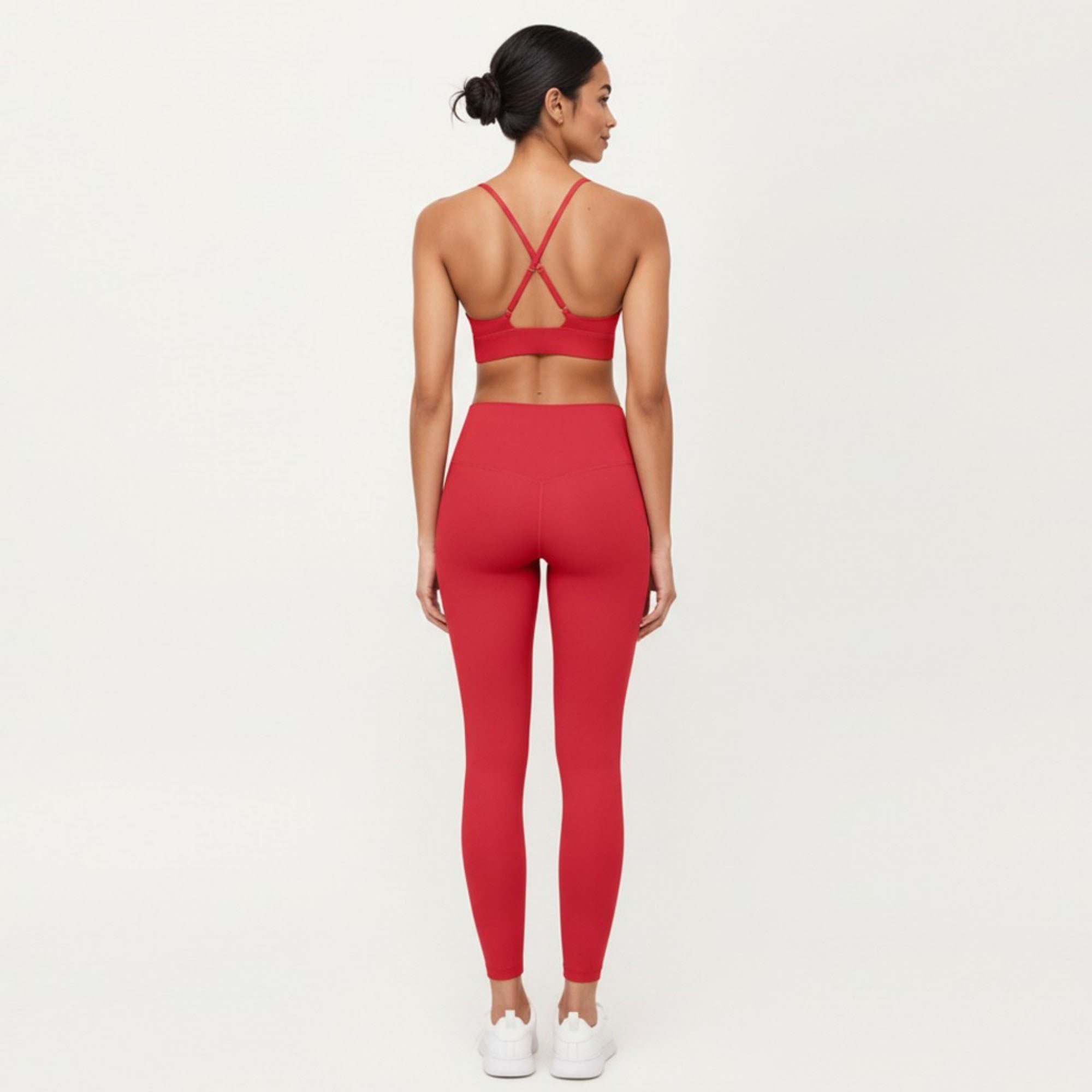 Anna-Kaci Women's Crisscross Back Sports Bra with Adjustable Straps Stretch Support Athletic Workout Bra