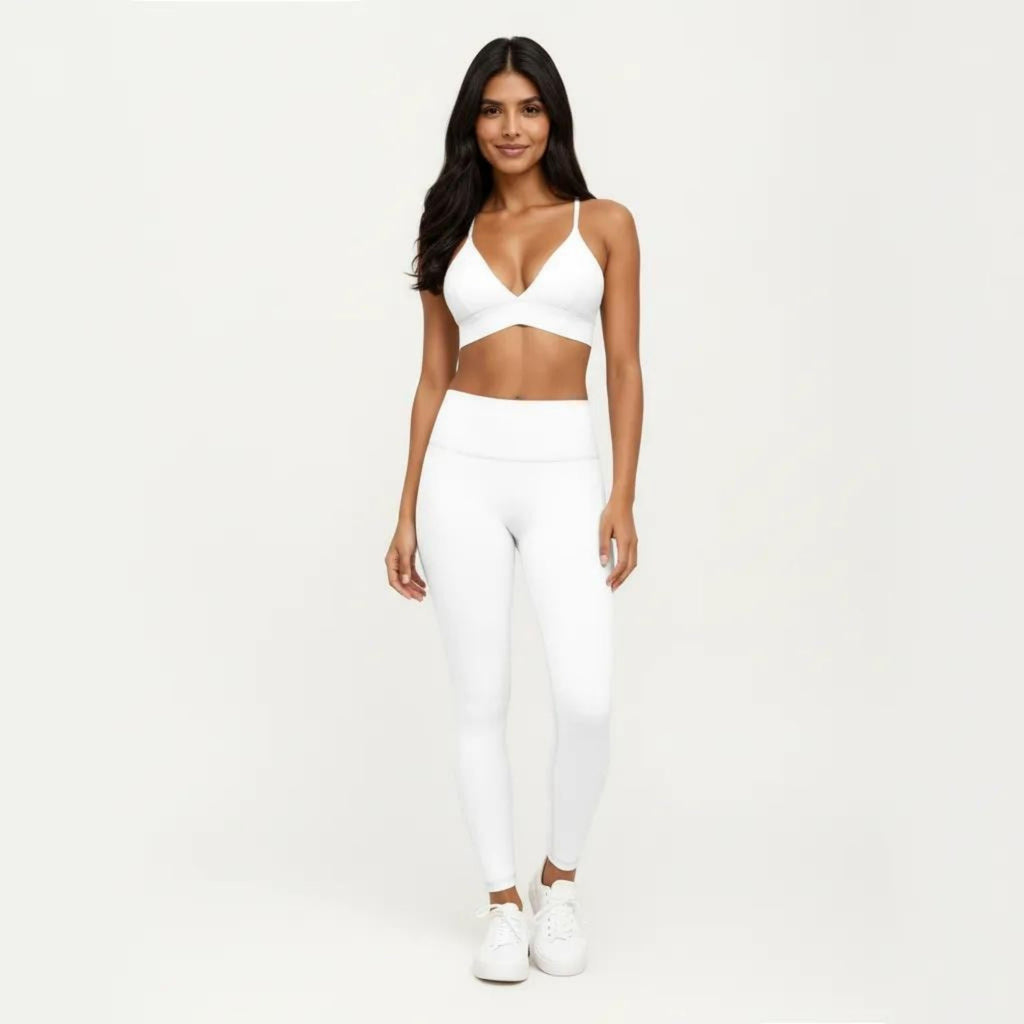 Anna-Kaci Women's Crisscross Back Sports Bra with Adjustable Straps Stretch Support Athletic Workout Bra