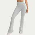 Anna-Kaci Women's High Waist Flare Yoga Pants with Contrast Side Stripe Stretch Fit Athletic Workout Leggings
