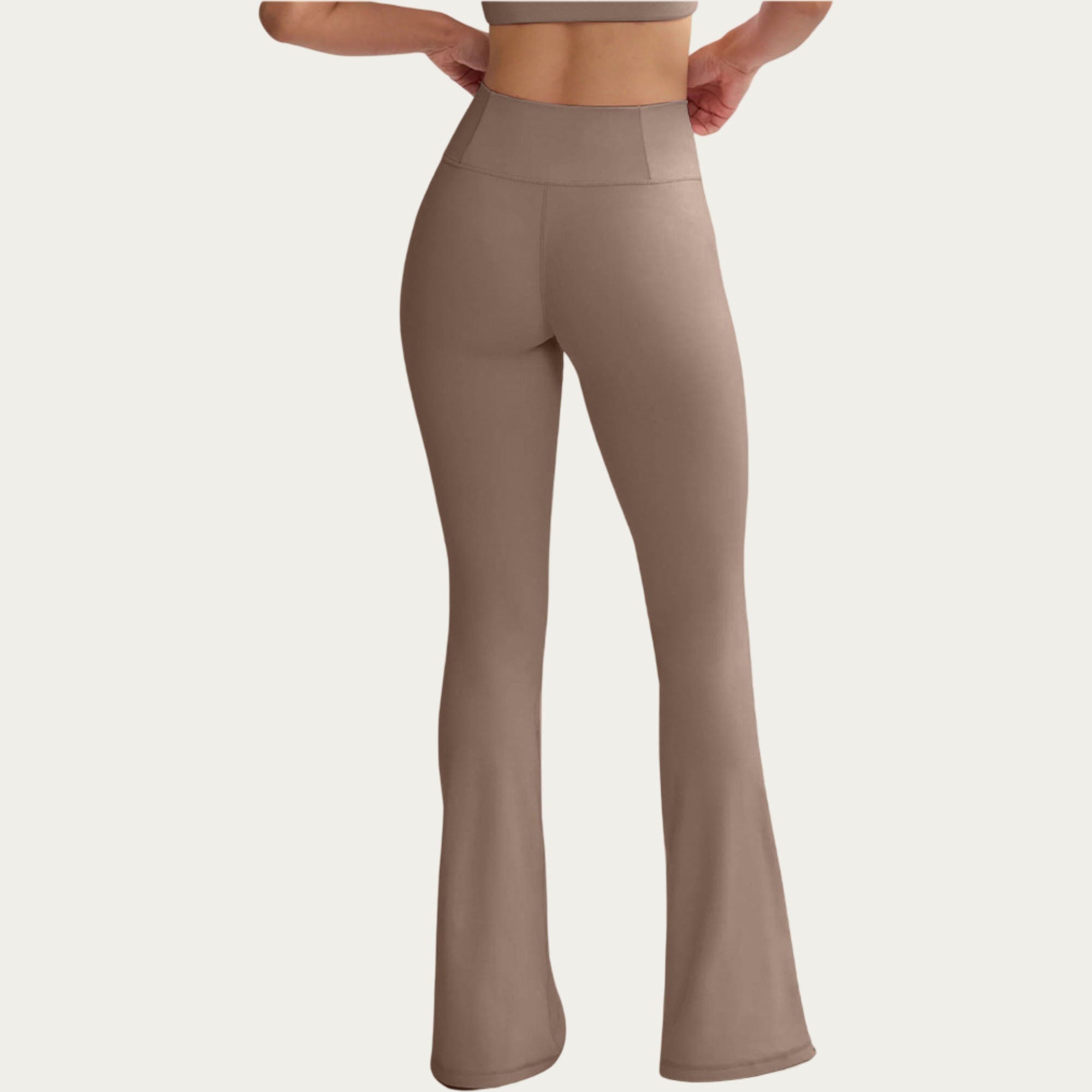 Anna-Kaci Women's High Waist Flare Yoga Pants with Contrast Side Stripe Stretch Fit Athletic Workout Leggings
