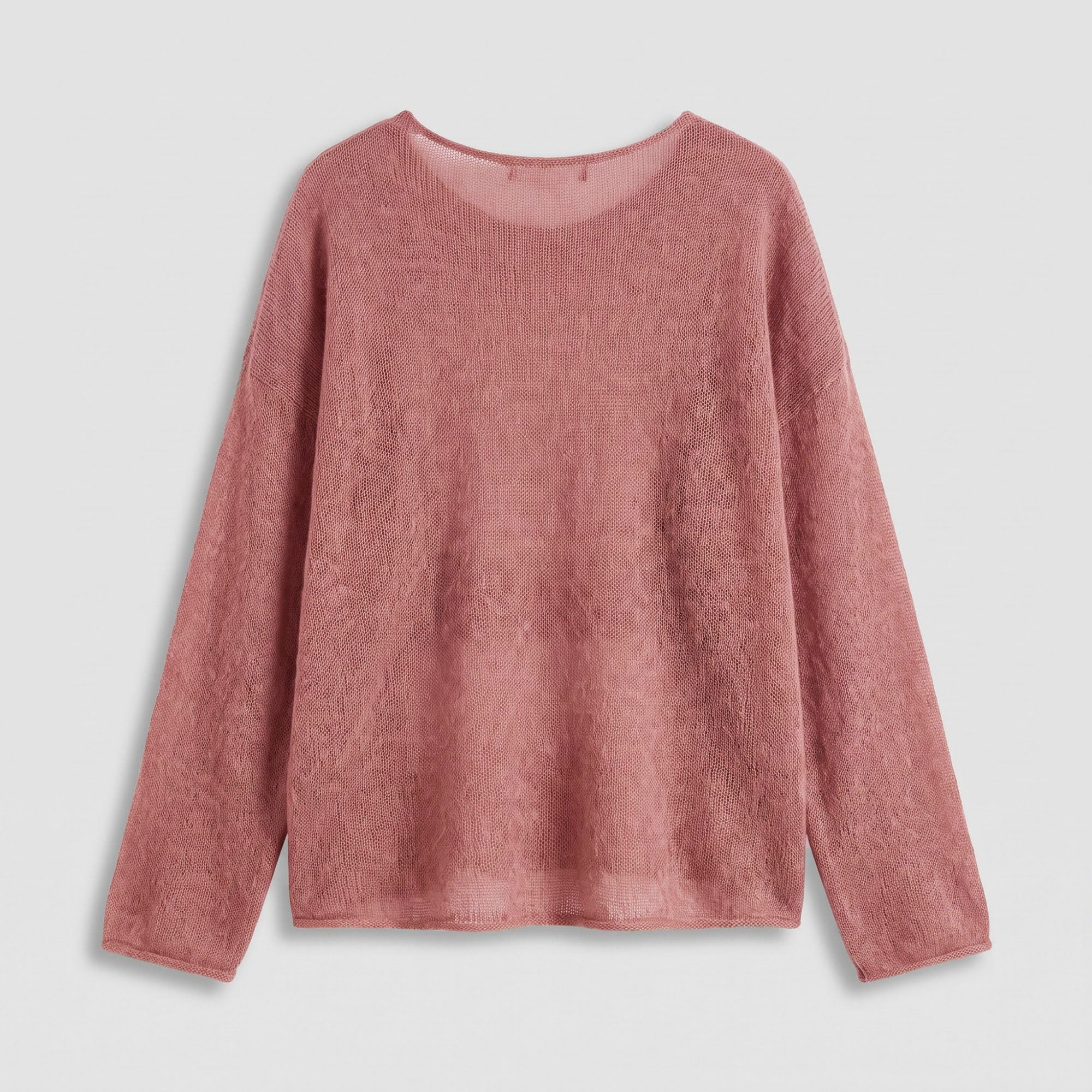 Sheer Loose Knit Long Sleeve Sweater
