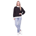 Color Block Mock Neck Striped Knit Pullover Sweatshirt Top