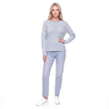 Striped Boat Neck Rib Knit Pullover Sweater