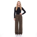 Leopard Print Wide Leg Pull-On Pants