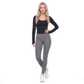 Scoop Neck Long Sleeve Thumbhole Fitted Yoga Top