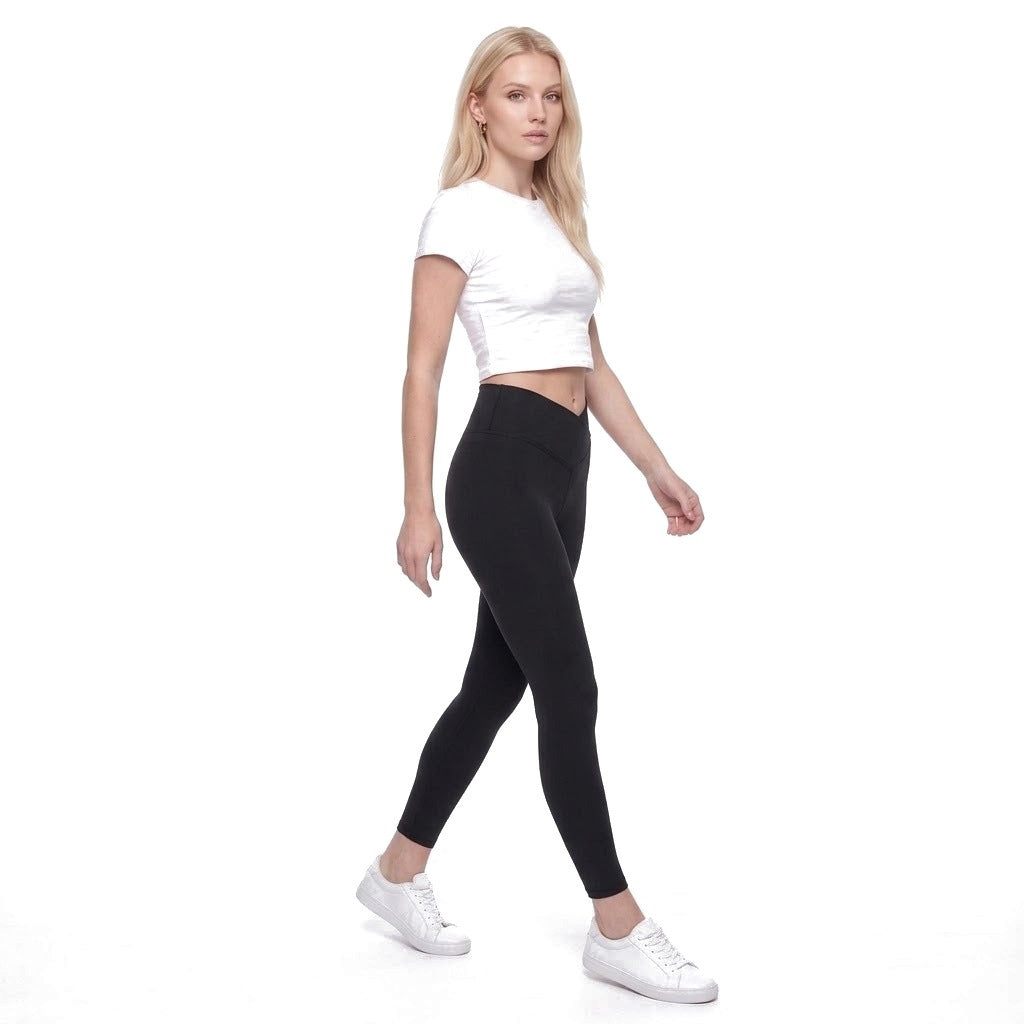 High Waisted Crossover Leggings