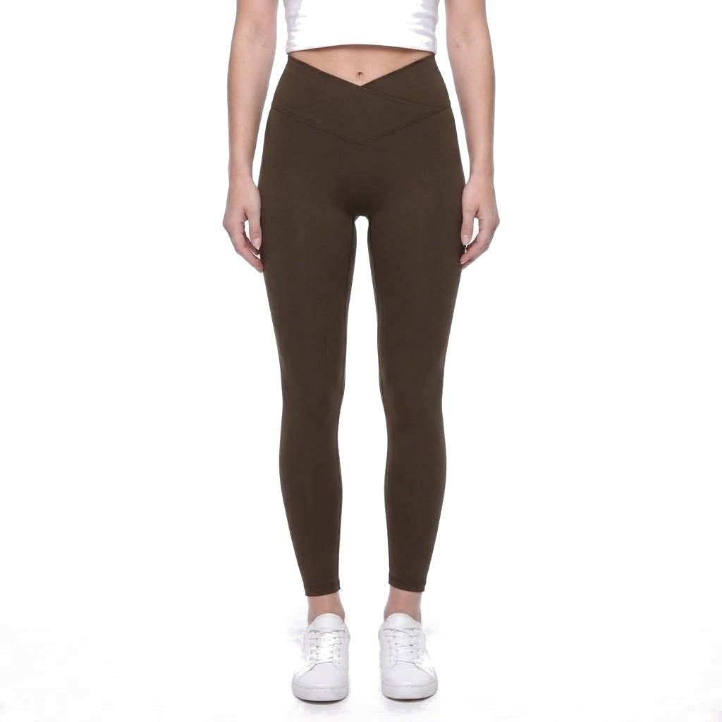 High Waisted Crossover Leggings