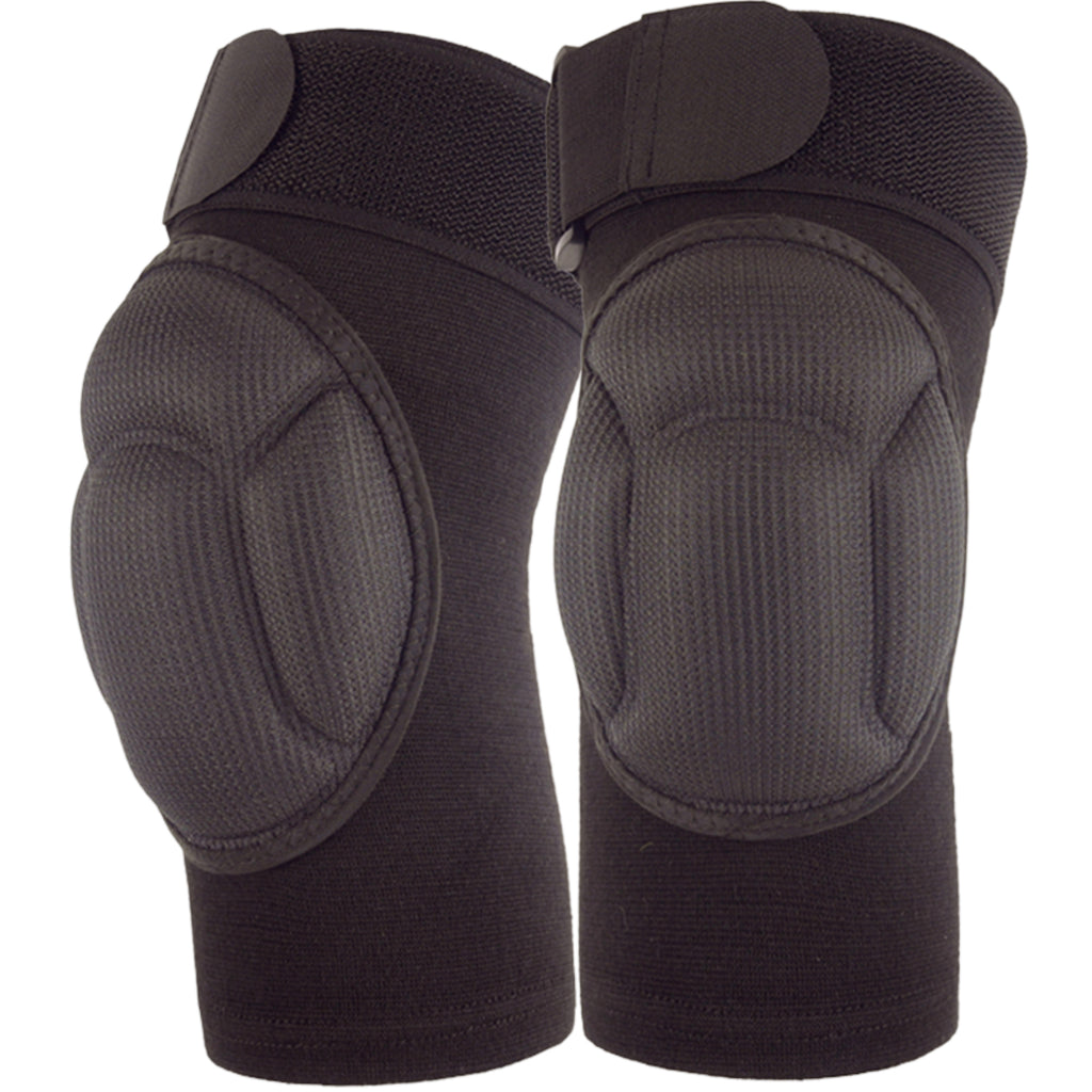 Anna-Kaci 2 Pc Sports Knee Pads with Thick Shock Absorbing Cushion and Stretch Compression Sleeve Support