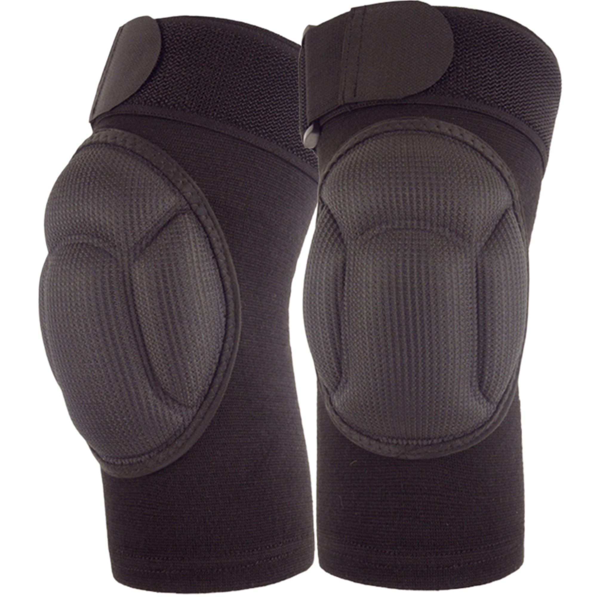 Anna-Kaci 2 Pc Sports Knee Pads with Thick Shock Absorbing Cushion and Stretch Compression Sleeve Support