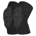 Anna-Kaci 2 Pc Sports Knee Pads with Segmented Shock Absorbing Cushion and Stretch Compression Sleeve Support