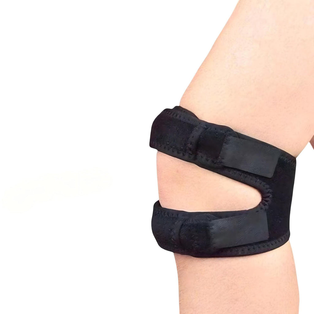 Anna-Kaci 1 Pc Sports Patella Tendon Knee Strap with Silicone Grip Strip and Adjustable Compression Support