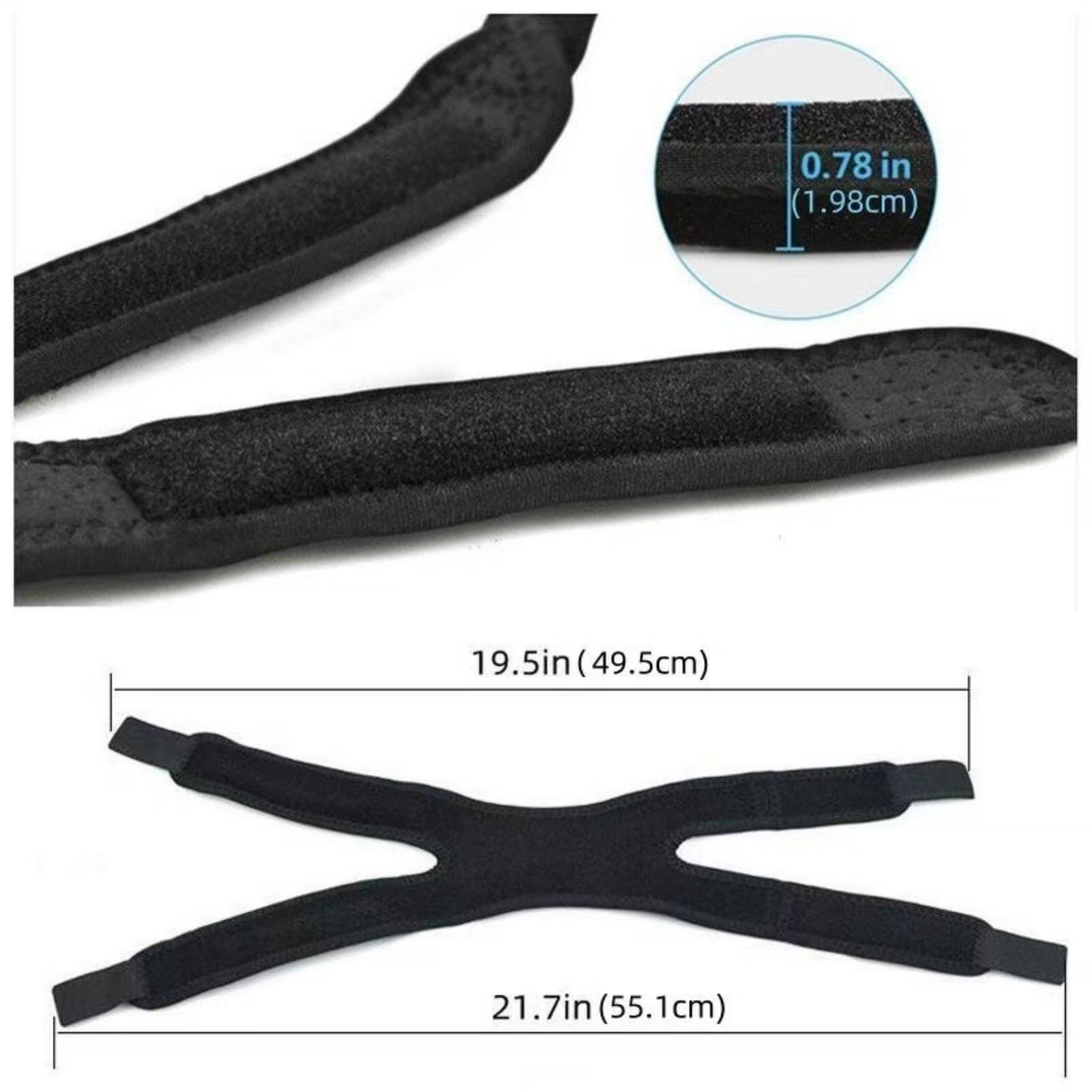 Anna-Kaci 1 Pc Sports Patella Tendon Knee Strap with Silicone Grip Strip and Adjustable Compression Support