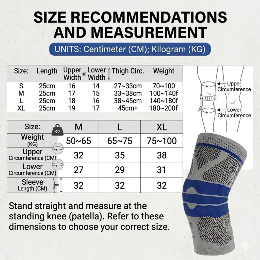 Anna-Kaci 1 Pc Volleyball Knee Compression Sleeves with Targeted Support and Breathable Athletic Fit