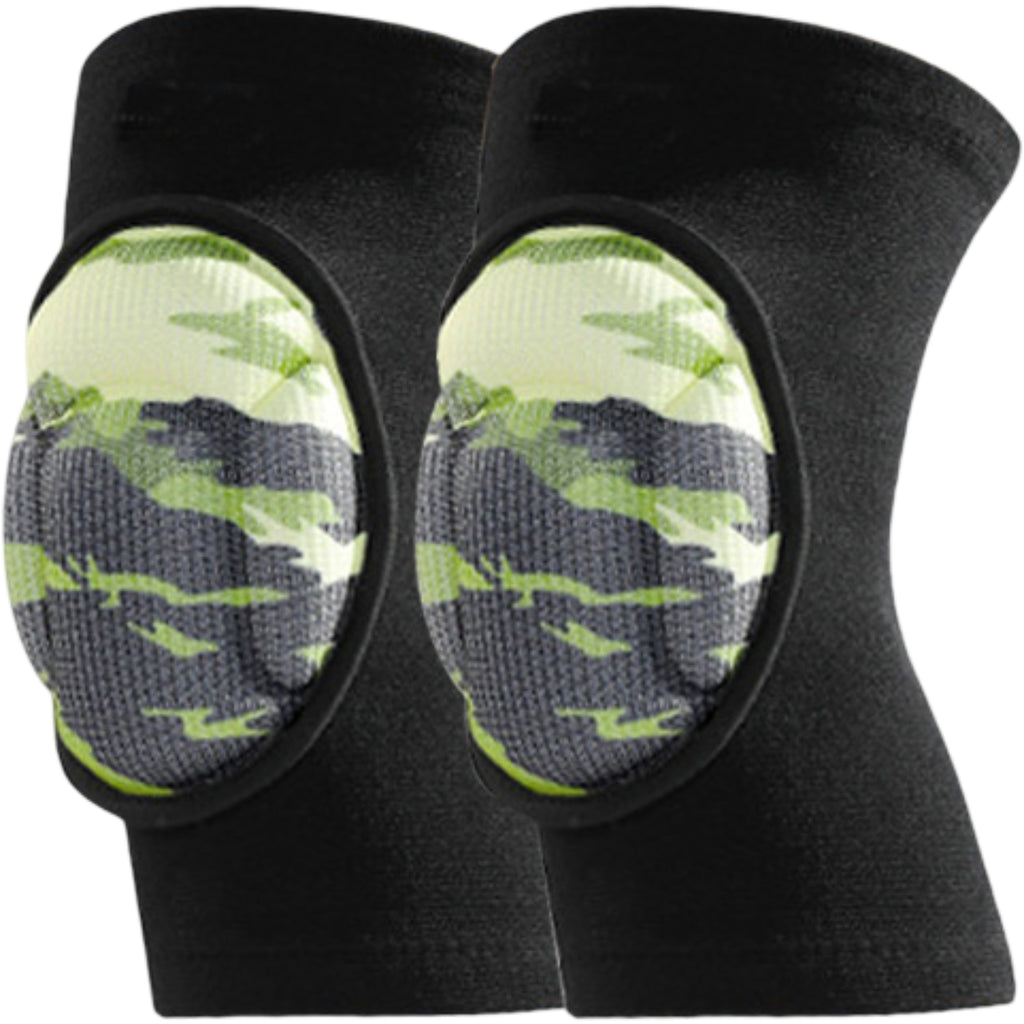 Anna-Kaci 2 Pc Volleyball Knee Pads with Thick Shock Absorbing Cushion and Stretch Compression Sleeve Fit
