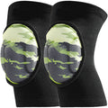 Anna-Kaci 2 Pc Volleyball Knee Pads with Thick Shock Absorbing Cushion and Stretch Compression Sleeve Fit