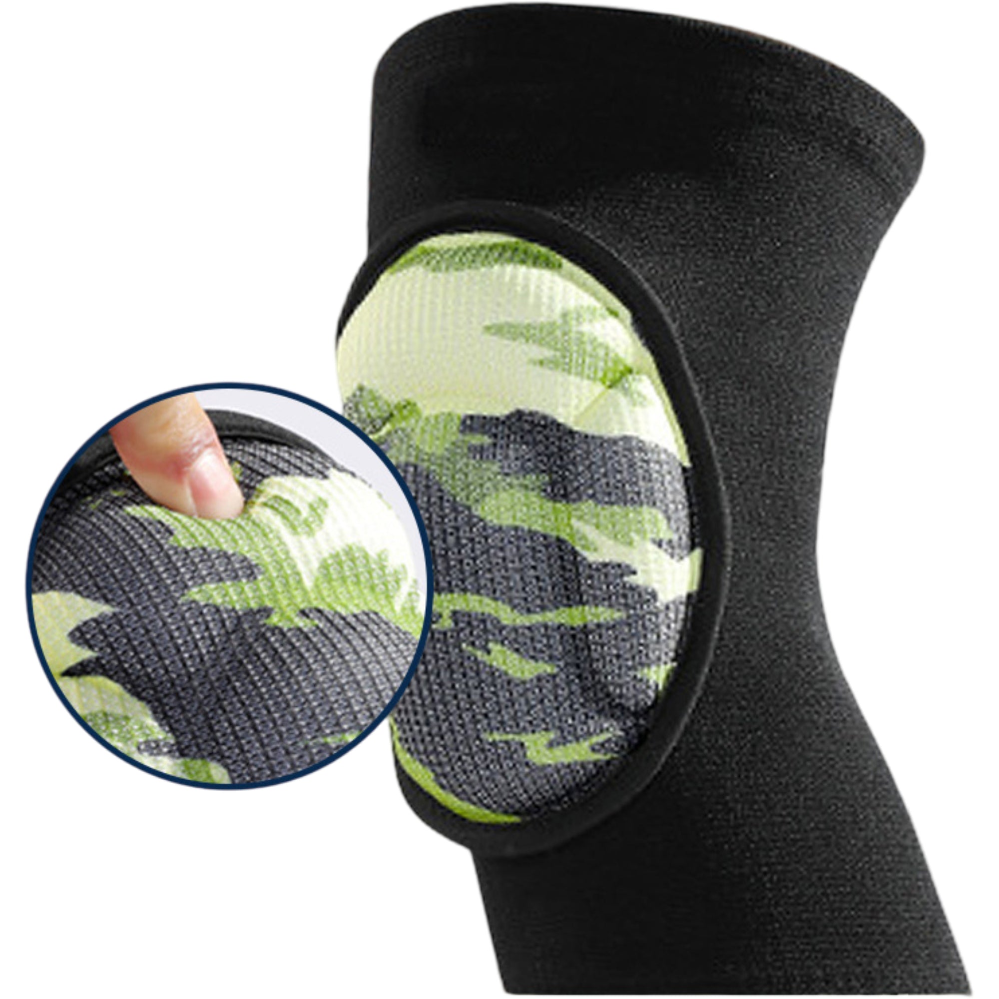 Anna-Kaci 2 Pc Volleyball Knee Pads with Thick Shock Absorbing Cushion and Stretch Compression Sleeve Fit