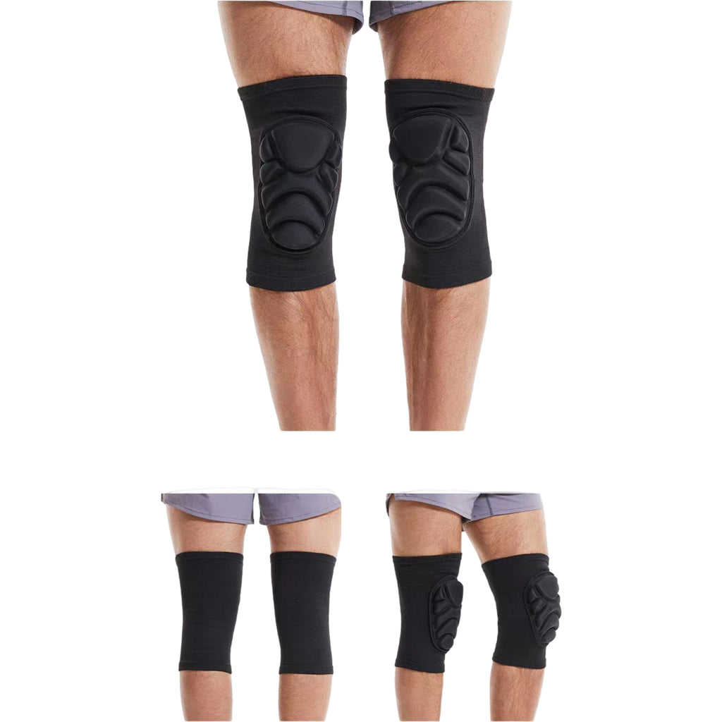Anna-Kaci Volleyball Knee Pads 2 Pc with Thick Shock Absorbing Cushion and Stretch Compression Sleeve Fit