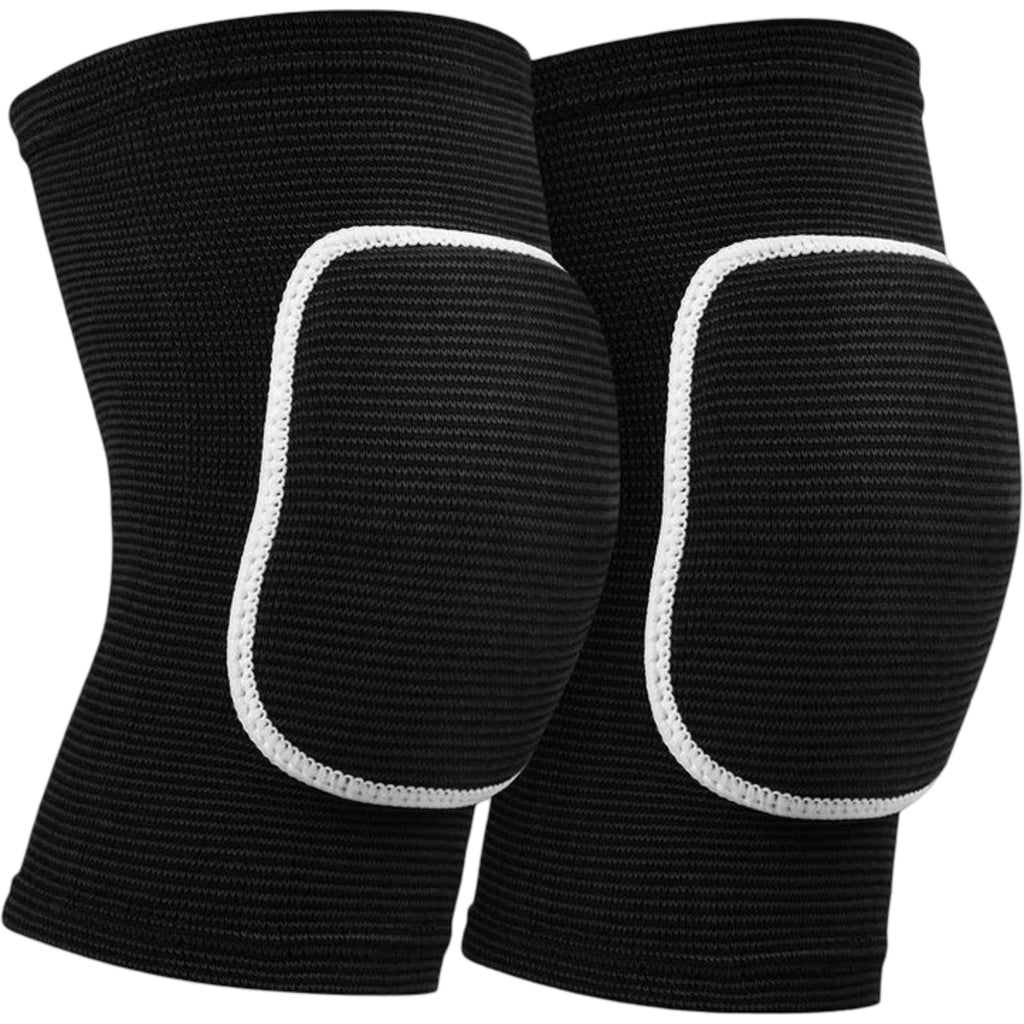 Anna-Kaci Volleyball Knee Pads 2 Pc Elastic Sleeve with Shock Absorbing Cushion for Court Protection