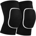 Anna-Kaci Volleyball Knee Pads 2 Pc Elastic Sleeve with Shock Absorbing Cushion for Court Protection