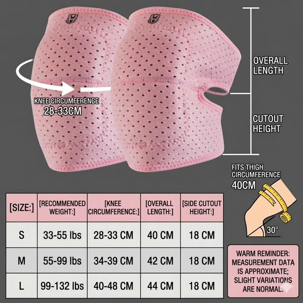 Anna-Kaci Workout Knee Support Wrap 2 Pc with Adjustable Strap and Breathable Compression Fit