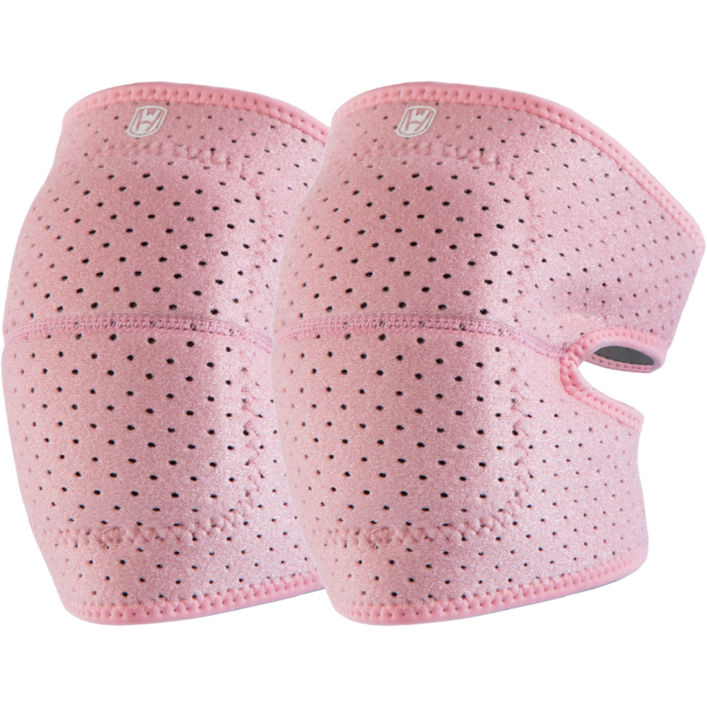 Anna-Kaci Workout Knee Support Wrap 2 Pc with Adjustable Strap and Breathable Compression Fit