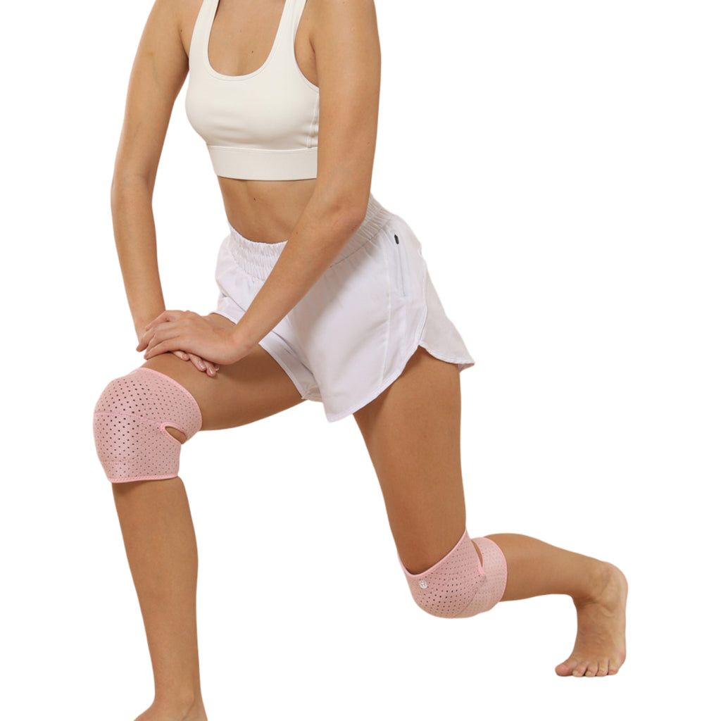 Anna-Kaci Workout Knee Support Wrap 2 Pc with Adjustable Strap and Breathable Compression Fit