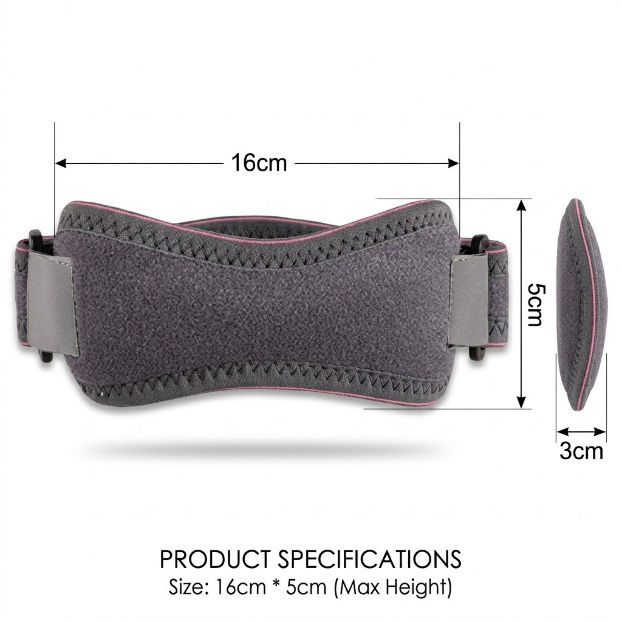 Anna-Kaci Adjustable Patella Knee Strap 1 Pc with Dual Compression Support for Running and Workouts