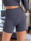 Pantalones cortos de yoga de cintura alta sin costuras para fitness