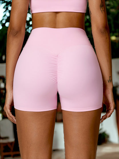 Pantalones cortos de yoga con cintura alta para controlar el abdomen