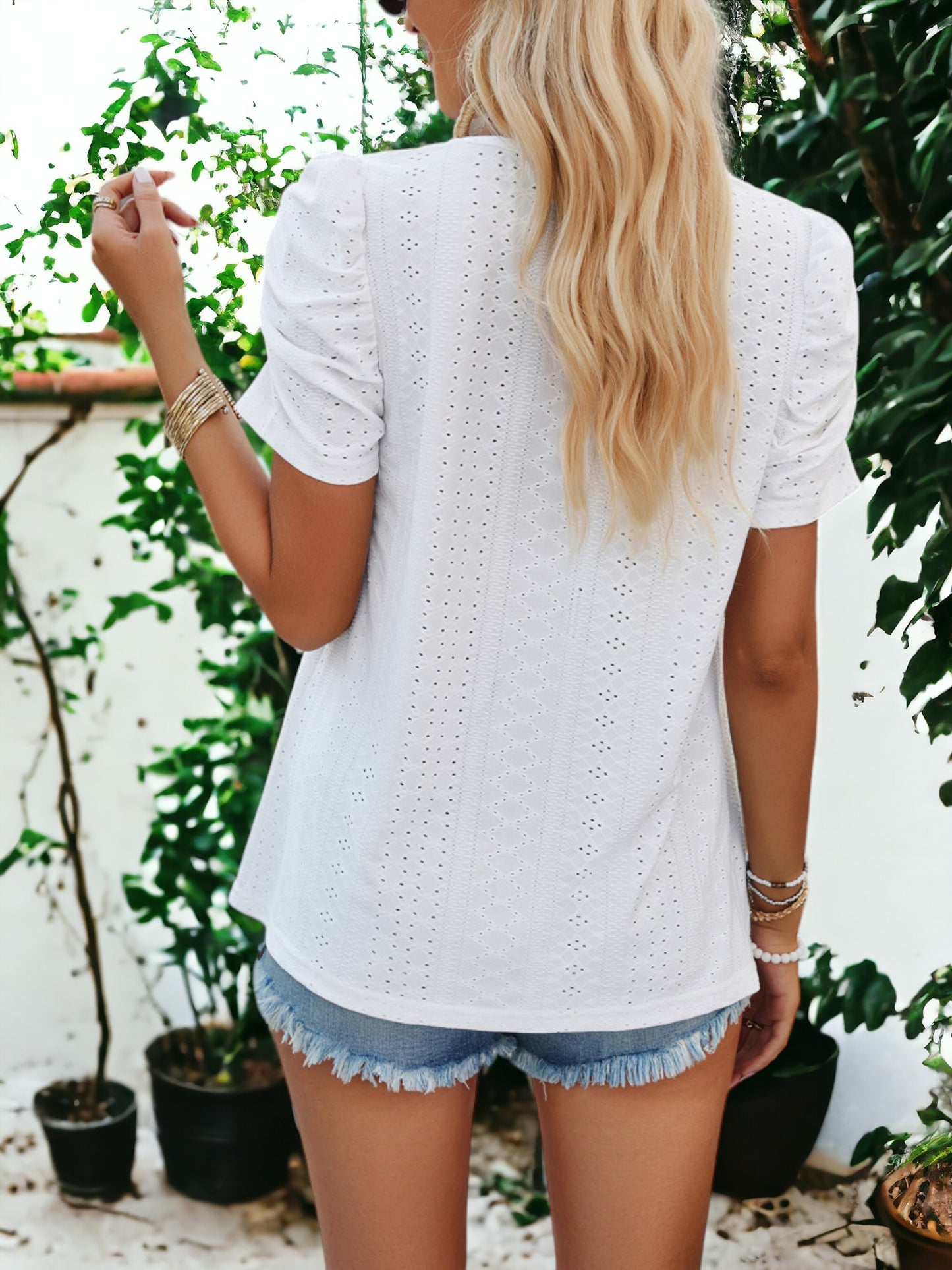 Square Collared Shirt Top
