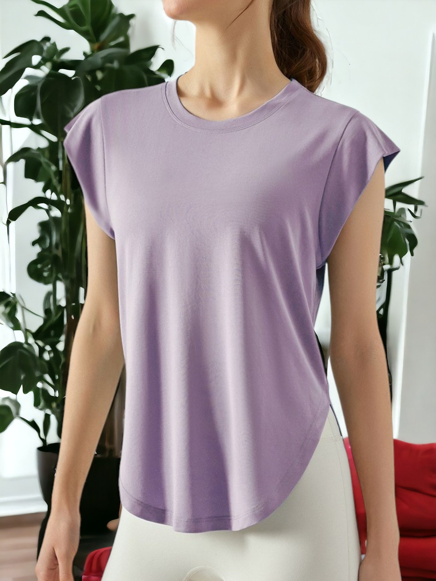 Camiseta deportiva de manga corta, suelta y fresca