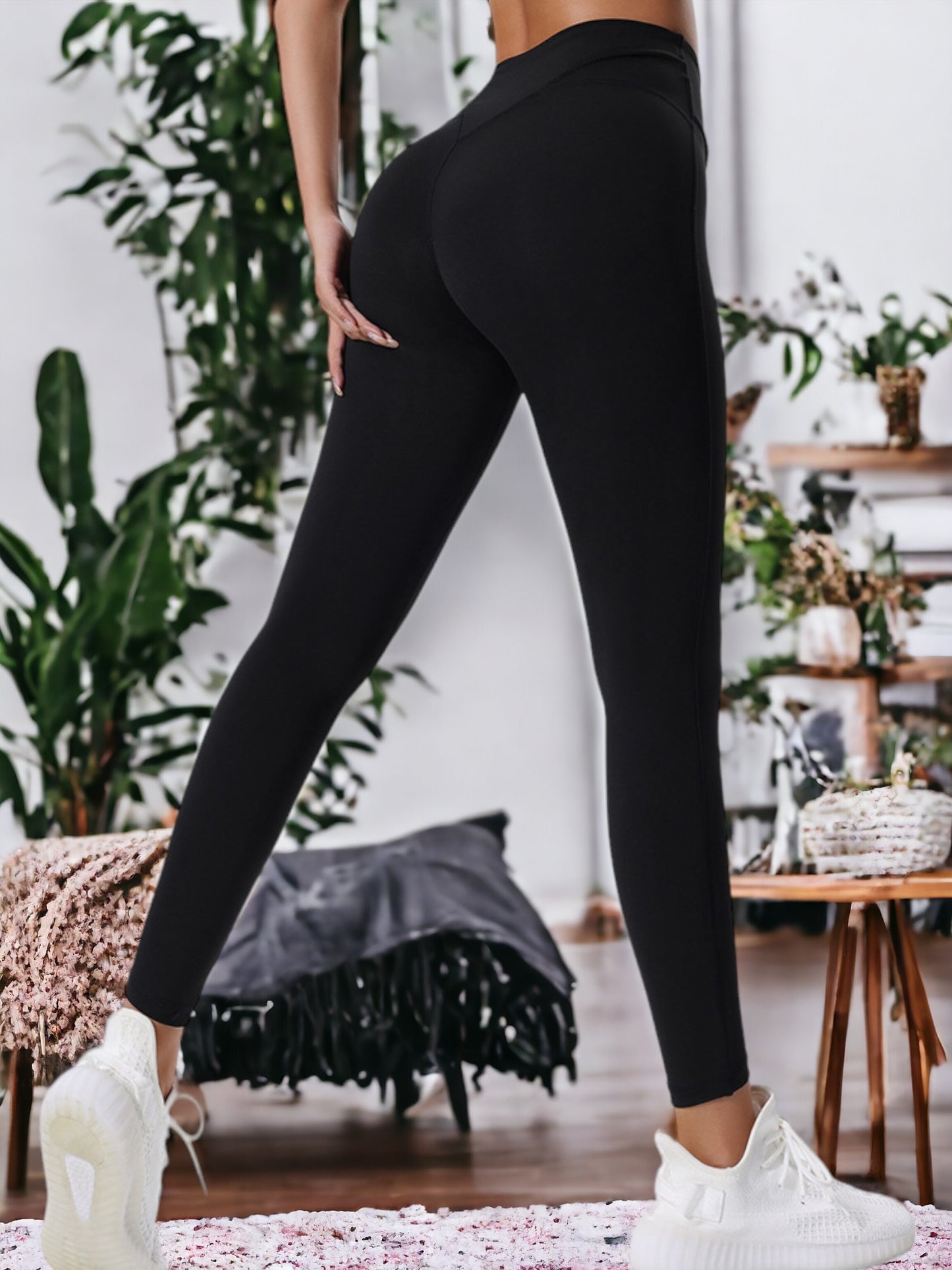 Pantalones de yoga de cintura alta que realzan los glúteos