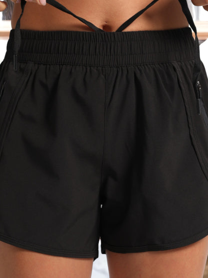 Pantalones cortos de yoga de malla transpirable y antirreflejos