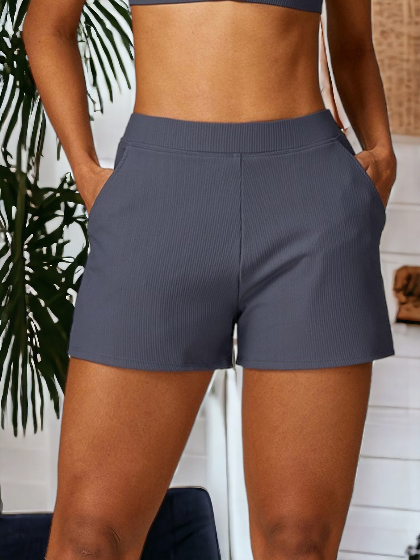 Threaded Quick-Drying  Running And Fitness Yoga Shorts