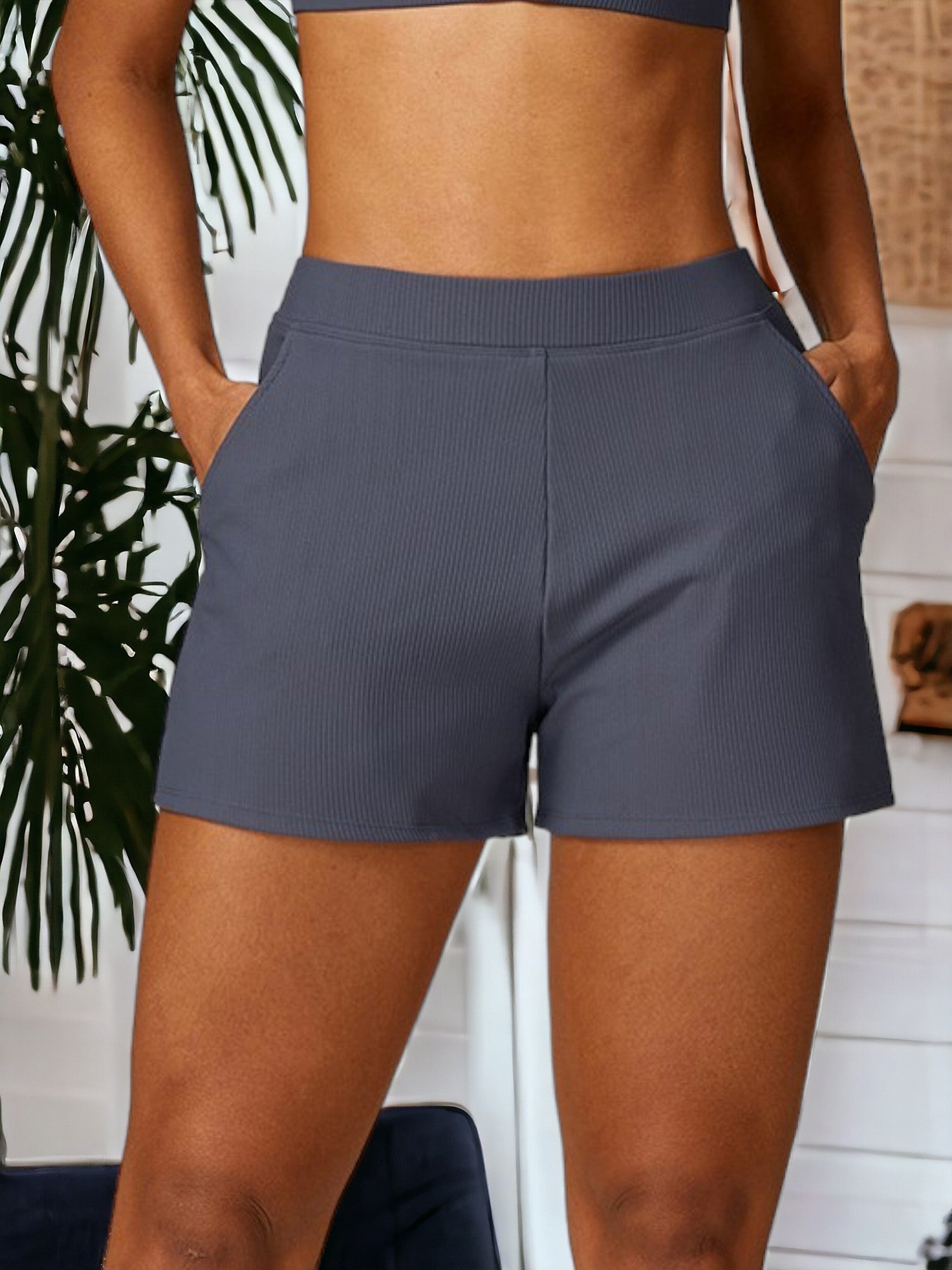 Pantalones cortos de yoga para correr y fitness de secado rápido con rosca