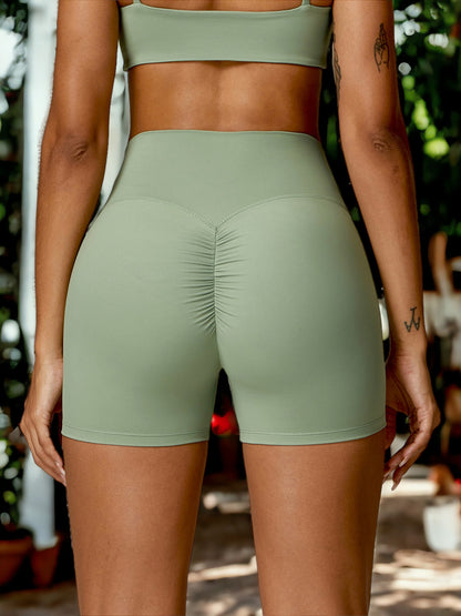 Pantalones cortos de yoga con cintura alta para controlar el abdomen