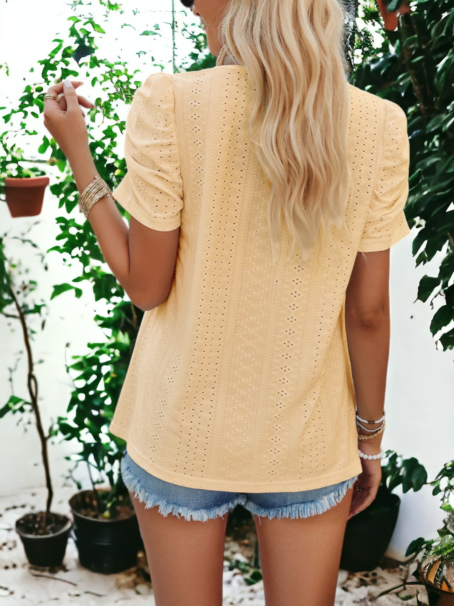 Square Collared Shirt Top