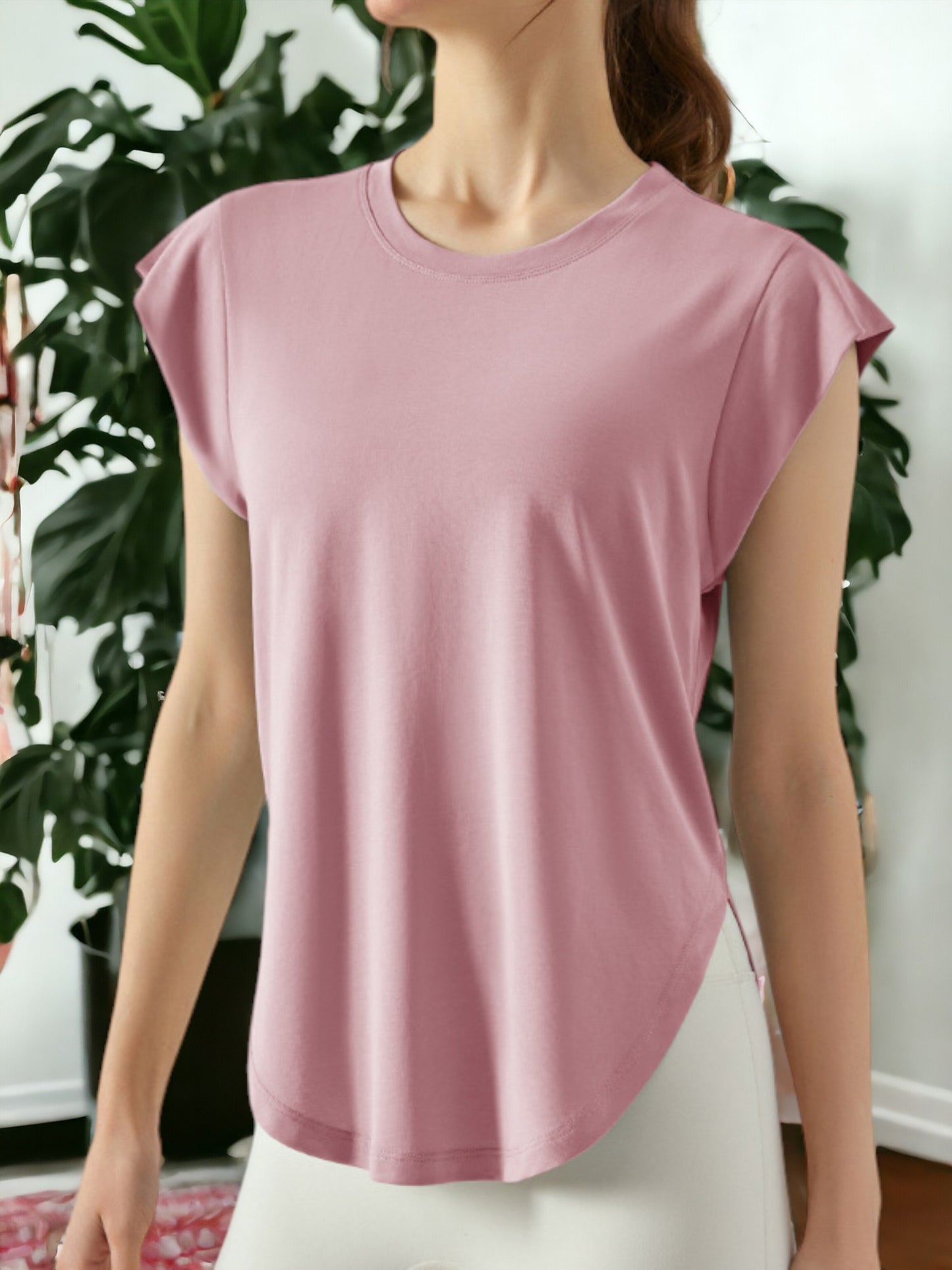 Camiseta deportiva de manga corta, suelta y fresca