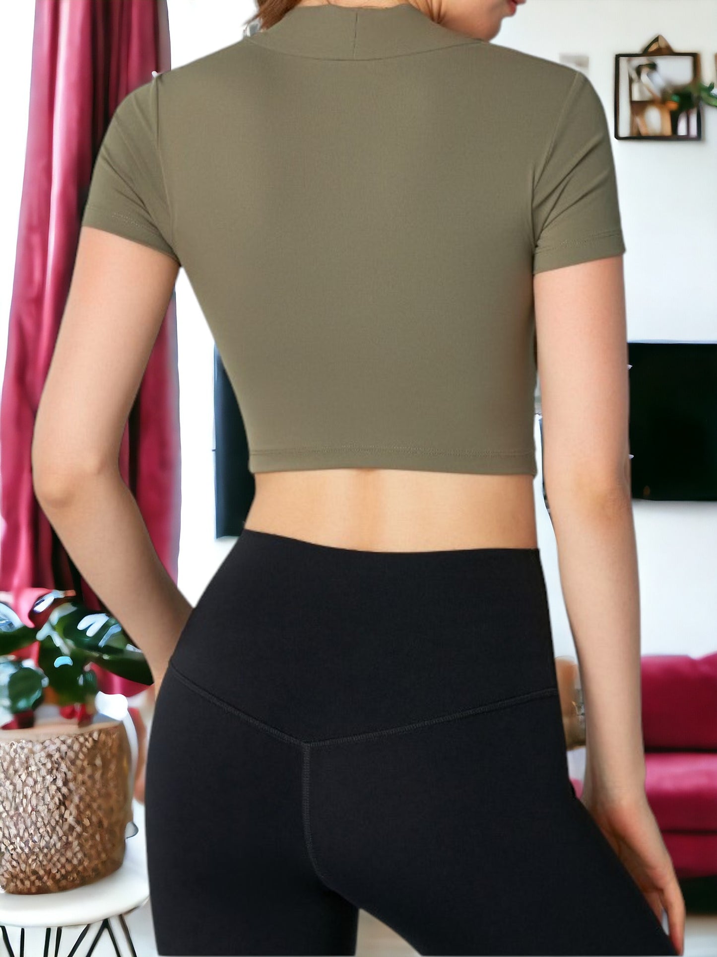 Camiseta deportiva de manga corta transpirable