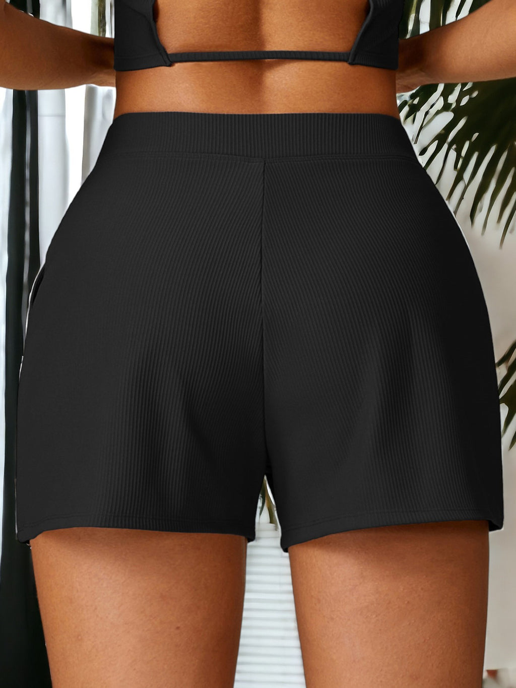 Pantalones cortos de yoga para correr y fitness de secado rápido con rosca