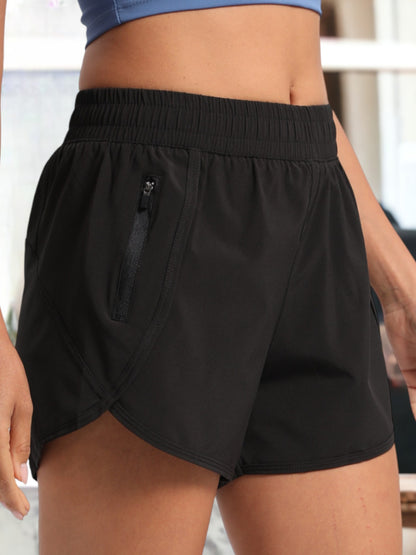 Pantalones cortos de yoga de malla transpirable y antirreflejos