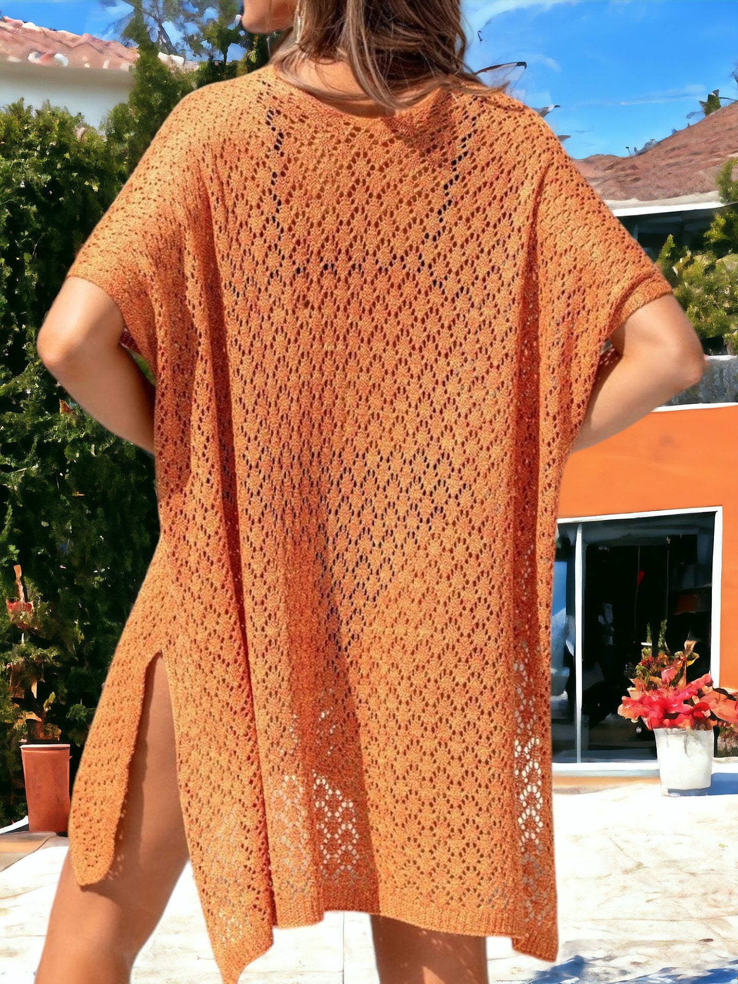 Loose Knitted Beach Bikini Cover-Up