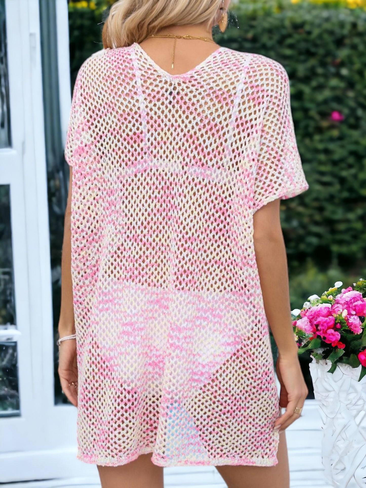 Hollow Knitted Loose Swimsuit Cover-Up