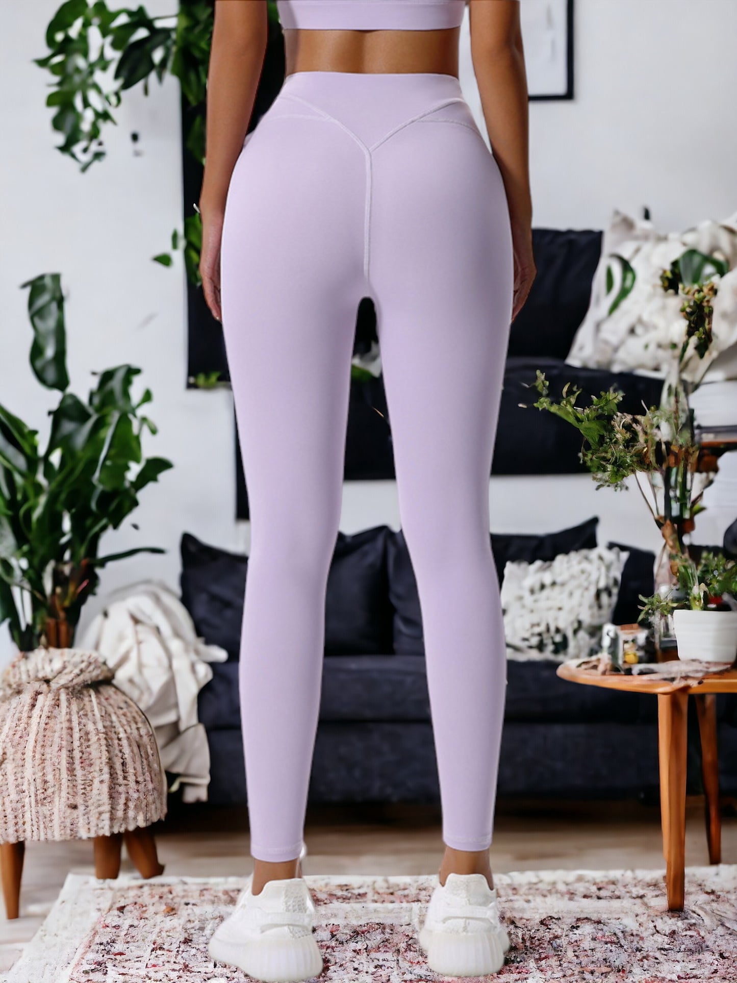 Pantalones de yoga de cintura alta que realzan los glúteos