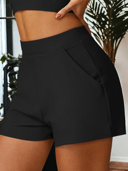 Threaded Quick-Drying  Running And Fitness Yoga Shorts