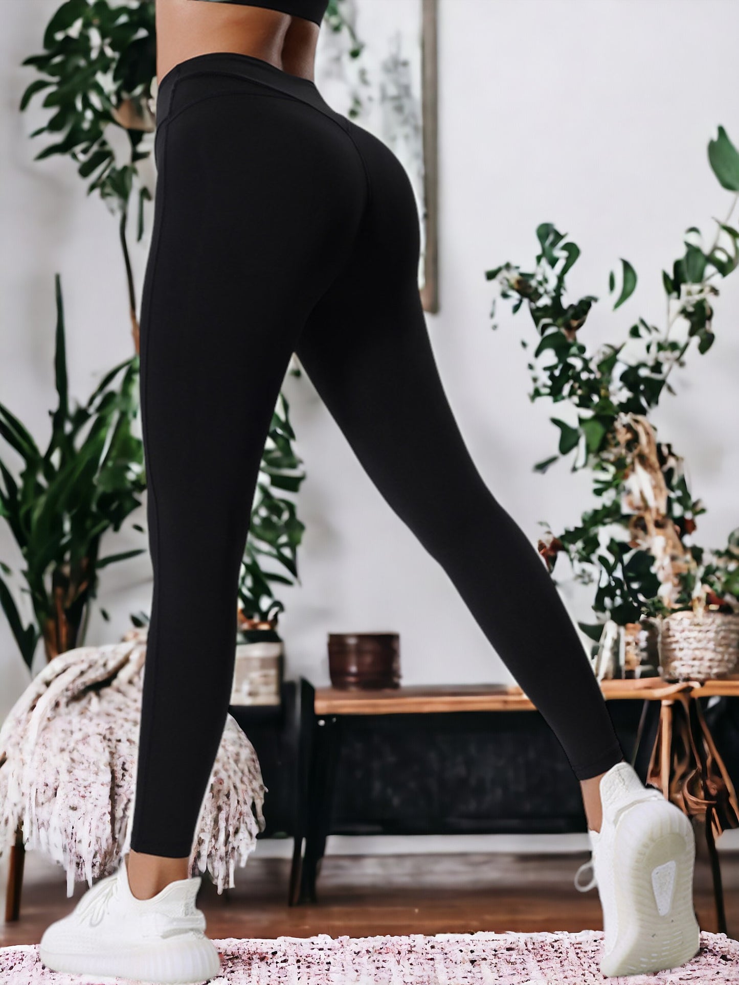 Pantalones de yoga de cintura alta que realzan los glúteos