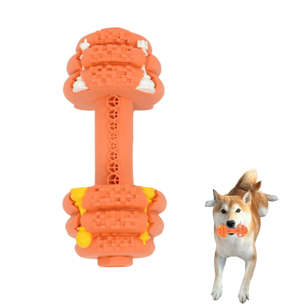 Alilang Dog Chew Toys for Aggressive Chewers Tough Durable Indestructible Dumbbell Toy for Large Medium Dogs