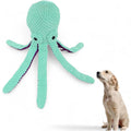 Alilang Large Octopus Squeaky Plush Dog Toy - Durable Knotted Design with 6 Legs, Ideal for Tug and Fetch Play, Chew-Friendly