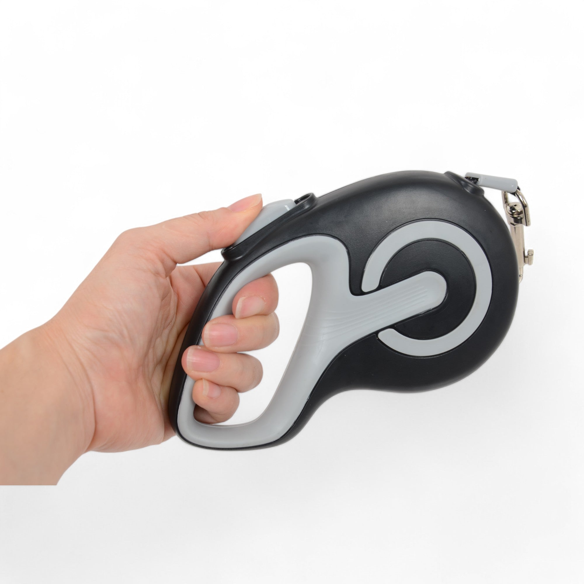 Alilang Retractable Dog Leash with Easy One-Button Brake and Lock - 16ft Strong Nylon Tape, Ergonomic Anti-Slip Handle for Comfortable Grip