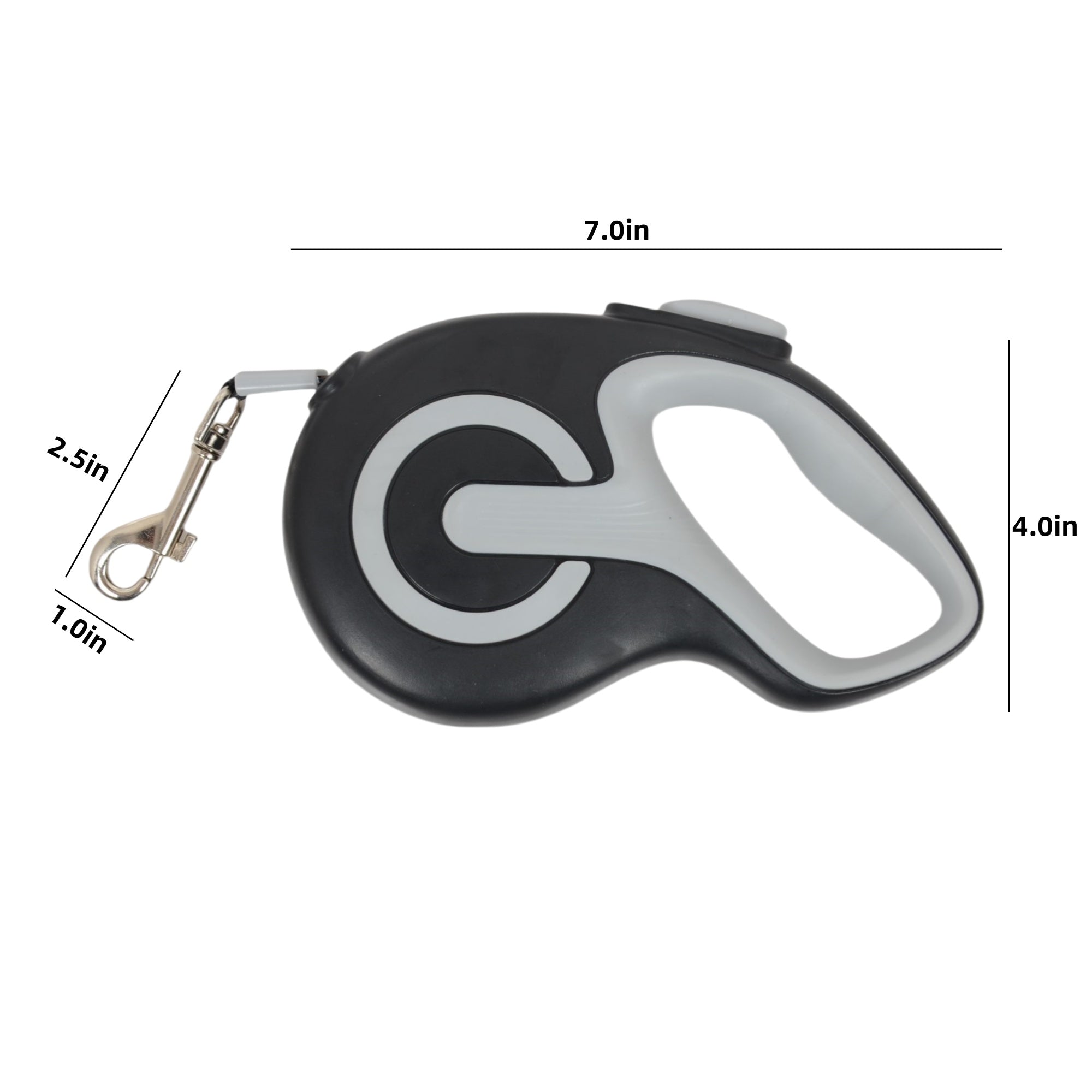 Alilang Retractable Dog Leash with Easy One-Button Brake and Lock - 16ft Strong Nylon Tape, Ergonomic Anti-Slip Handle for Comfortable Grip